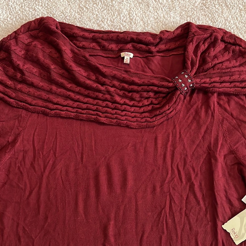 Women’s Reba 3/4 sleeve sweater plus size 2X - Picture 2 of 5